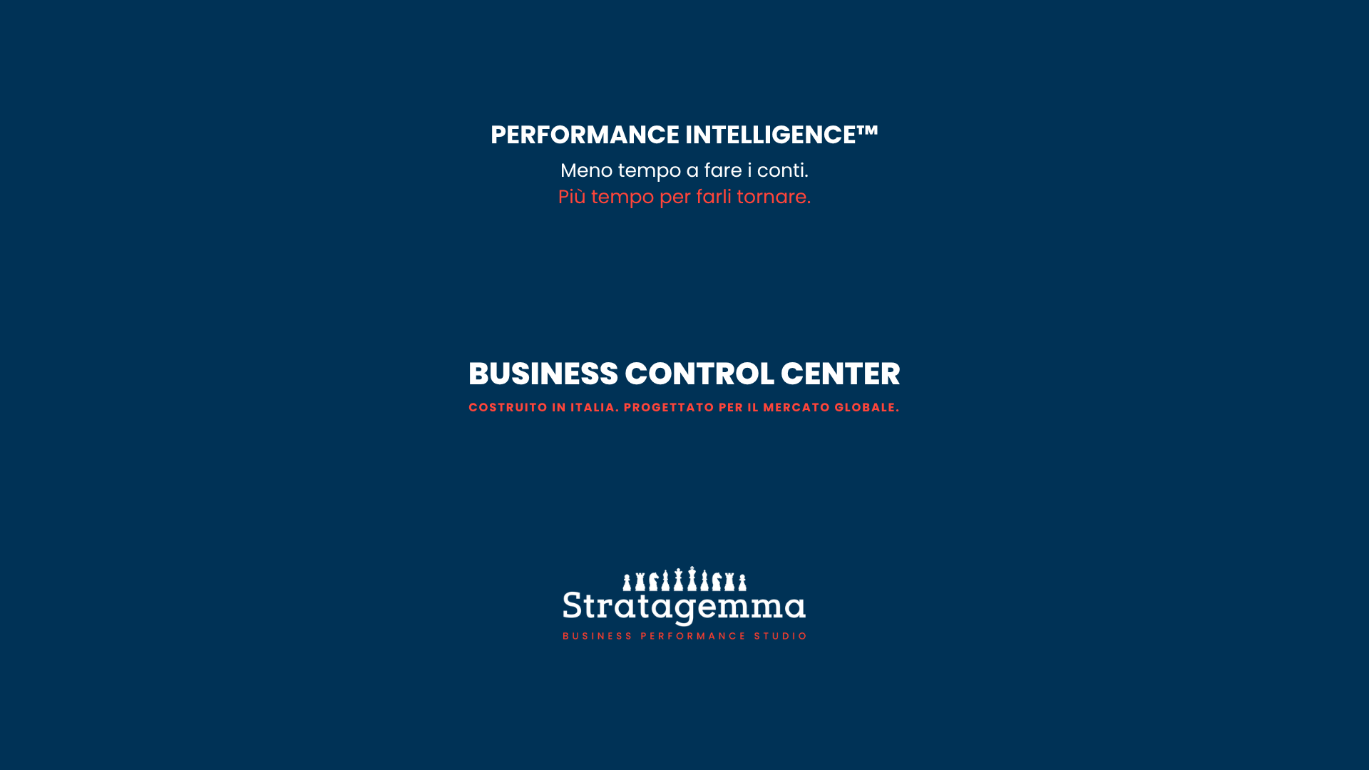 Performance Intelligence: Il Centro Decisionale